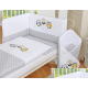 Conjunto de cama bebé  5 elementos Coruja